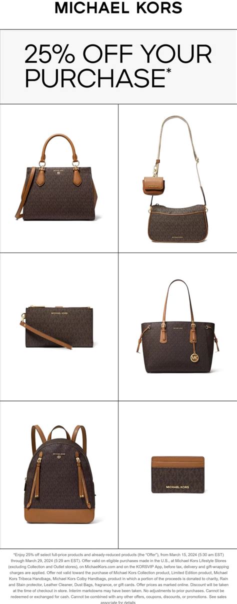 michael kors cash back|michael kors promo.